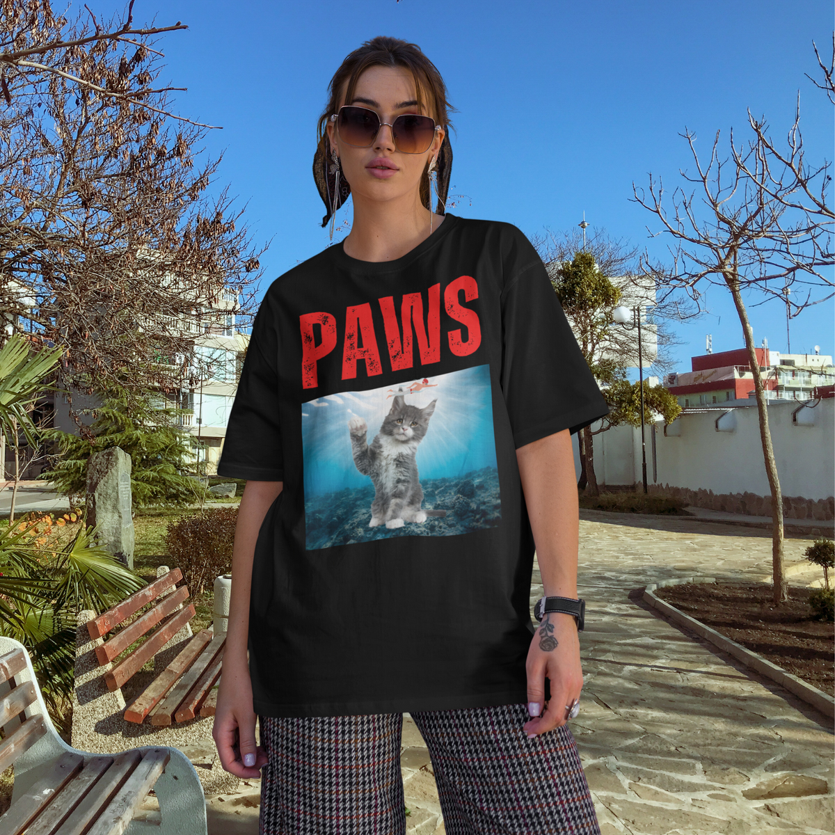 paws t-shirt, funny parody tee, funny cat shirt, gift for cat lovers, gift for cat owner, men cat t-shirt, cat daddy, cat mom, vintage cat tee, cat mom shirt, cat print top, kitten shirt, kitty monster, kawaii, Siamese cat, tee, shirt, top