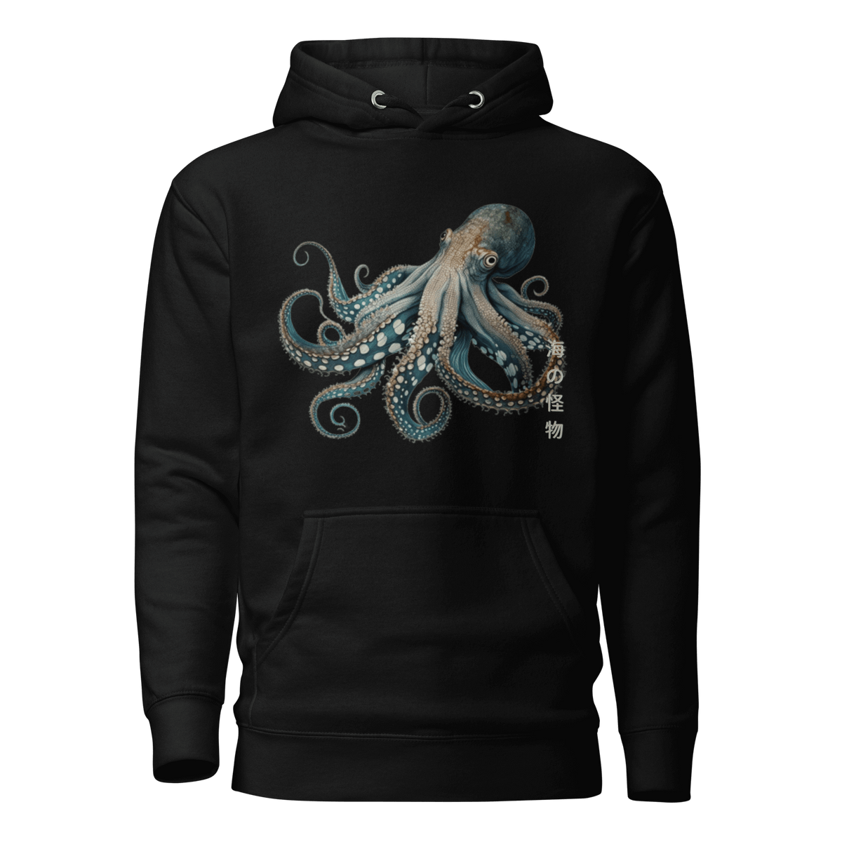 Japanese Octopus Hoodie, Cotton Hoodie, Japanese Octopus, Tokio Japan, Hoodie, Japanese Graphic Tee, Japanese Culture apparel, Japanese Hoodie, kawaii, Samurai Shirt, Japanese Art, Japanese Art Hoodie, Gift for dad, Gift for him, Japanese Calligraphy